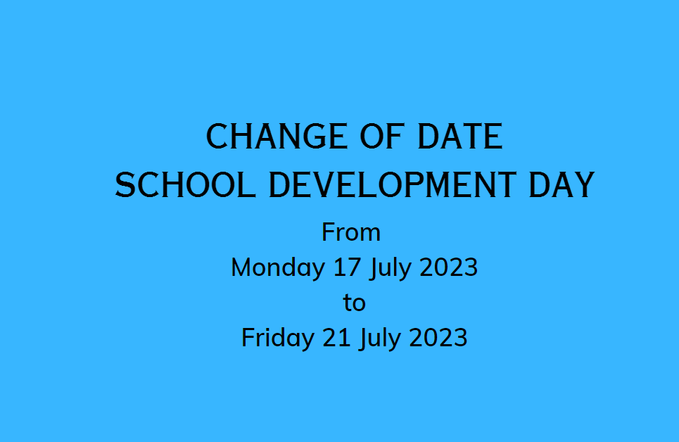 School development day change of date Hawkesbury High School